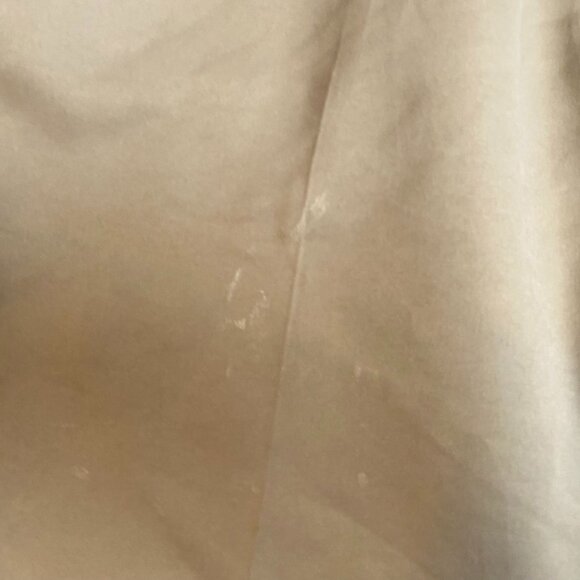 George Mens Pants 44x30 Dark Tan Polyester Chino Flat Front Classic Casual - Picture 8 of 11